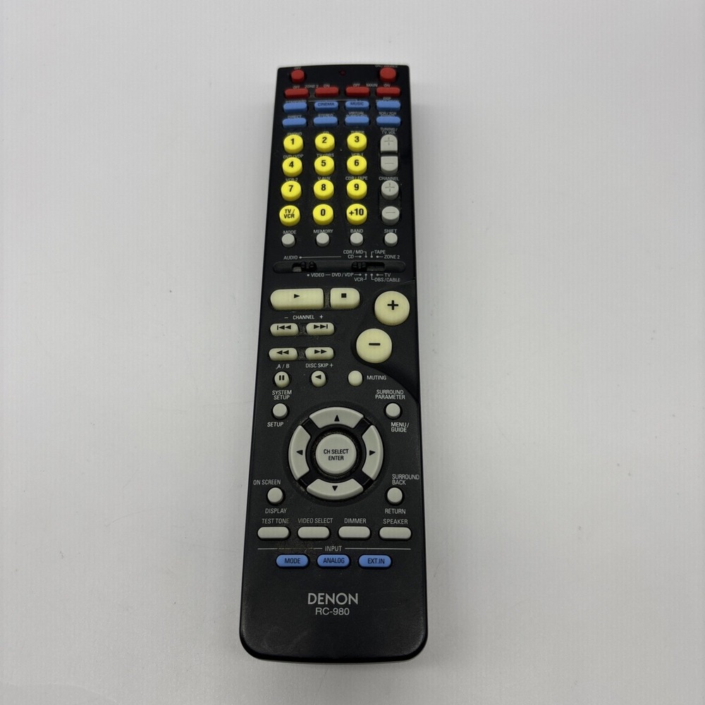 Original DENON RC-980 Remote Control AVR2105 AVR1506 AVR1706 AVR885 AVR885S